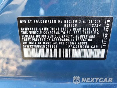Zdjęcie 12 z 12 samochodu: 2025 VOLKSWAGEN JETTA SE VIN:3VW7X7BU5SM043605 - miniatura