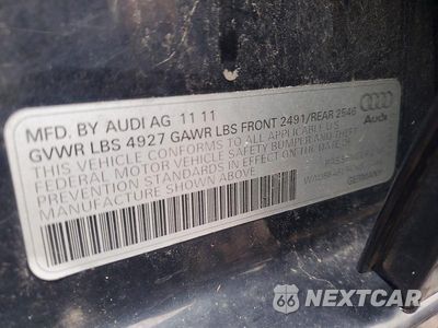 Zdjęcie 12 z 12 samochodu: 2012 AUDI A4 PREMIUM VIN:WAUBFAFL5CN015466 - miniatura
