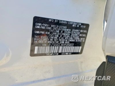 Zdjęcie 13 z 13 samochodu: 2019 SUBARU FORESTER PREMIUM VIN:JF2SKAGCXKH588469 - miniatura