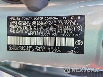 Zdjęcie 12 z 12 samochodu: 2018 TOYOTA PRIUS TWO VIN:JTDKBRFU2J3071931 - miniatura