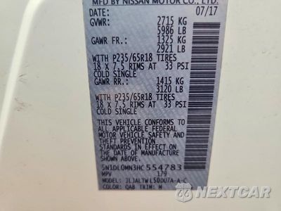 Zdjęcie 13 z 13 samochodu: 2017 INFINITI QX60 BASE VIN:5N1DL0MN3HC554783 - miniatura