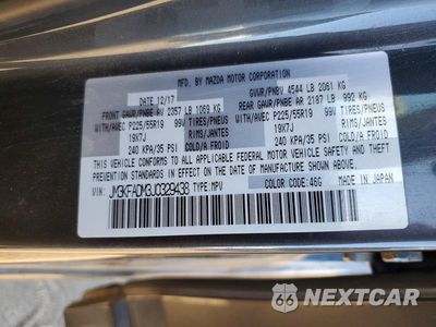 Zdjęcie 13 z 13 samochodu: 2018 MAZDA CX-5 GRAND TOURING VIN:JM3KFADM3J0329438 - miniatura