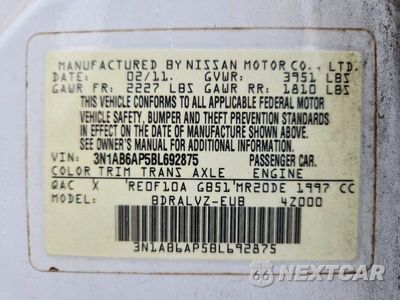 Zdjęcie 12 z 12 samochodu: 2011 NISSAN SENTRA 2.0 VIN:3N1AB6AP5BL692875 - miniatura