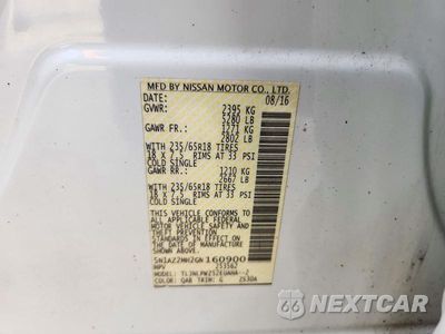 Zdjęcie 13 z 13 samochodu: 2016 NISSAN MURANO S VIN:5N1AZ2MH2GN160900 - miniatura