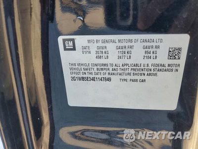 Zdjęcie 12 z 12 samochodu: 2014 CHEVROLET IMPALA LIMITED LT VIN:2G1WB5E34E1147849 - miniatura