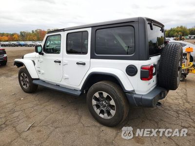 Drugie zdjęcie samochodu z przodu: 2018 JEEP WRANGLER UNLIMITED SAHARA VIN:1C4HJXEG2JW124641 - miniatura