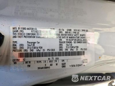 Zdjęcie 13 z 13 samochodu: 2016 FORD FOCUS SE VIN:1FADP3K28GL268676 - miniatura