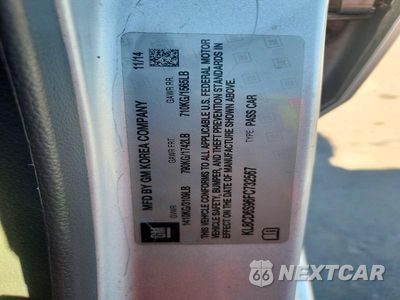 Zdjęcie 12 z 12 samochodu: 2015 CHEVROLET SPARK 1LT VIN:KL8CD6S96FC732567 - miniatura