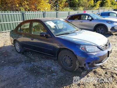Czwarte zdjęcie samochodu z boku: 2005 HONDA CIVIC LX VIN:2HGES16535H613940 - miniatura