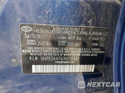 Zdjęcie 12 z 12 samochodu: 2018 HYUNDAI SONATA SE VIN:5NPE24AF6JH728341 - miniatura