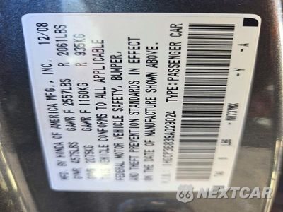Zdjęcie 12 z 12 samochodu: 2009 HONDA ACCORD EXL VIN:1HGCP36839A029024 - miniatura