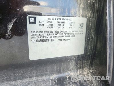 Zdjęcie 12 z 12 samochodu: 2016 CHEVROLET SONIC LT VIN:1G1JC5SH7G4181069 - miniatura