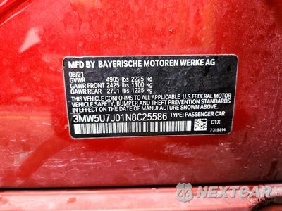 Zdjęcie 12 z 12 samochodu: 2022 BMW M340I VIN:3MW5U7J01N8C25586 - miniatura