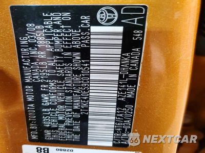 Zdjęcie 12 z 12 samochodu: 2009 TOYOTA MATRIX S VIN:2T1KE40E59C010541 - miniatura