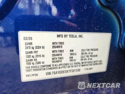 Zdjęcie 13 z 13 samochodu: 2026 TESLA MODEL Y VIN:7SAYGDEDXTF581596 - miniatura