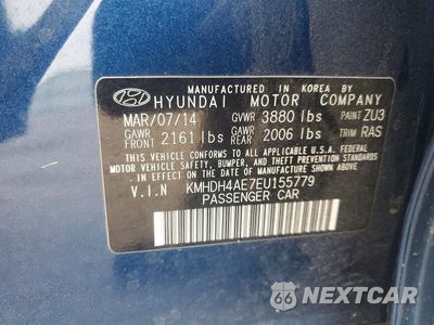 Zdjęcie 12 z 12 samochodu: 2014 HYUNDAI ELANTRA SE VIN:KMHDH4AE7EU155779 - miniatura