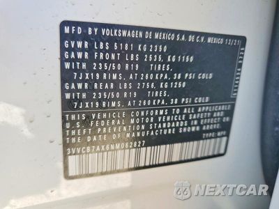Zdjęcie 14 z 14 samochodu: 2022 VOLKSWAGEN TIGUAN SE R-LINE BLACK VIN:3VVCB7AX6NM062827 - miniatura