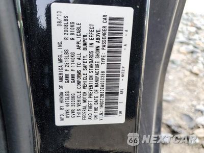 Zdjęcie 12 z 12 samochodu: 2014 HONDA ACCORD EXL VIN:1HGCT2B80EA000358 - miniatura
