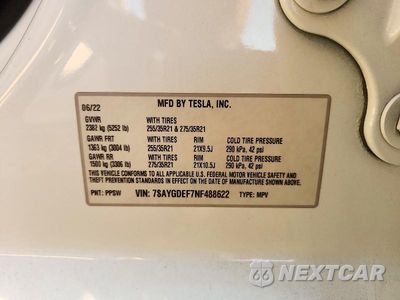 Zdjęcie 13 z 13 samochodu: 2022 TESLA MODEL Y VIN:7SAYGDEF7NF488622 - miniatura