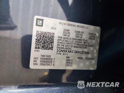Zdjęcie 13 z 13 samochodu: 2019 CHEVROLET TAHOE K1500 LS VIN:1GNSKAKC1KR137325 - miniatura