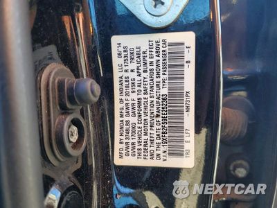 Zdjęcie 12 z 12 samochodu: 2014 HONDA CIVIC LX VIN:19XFB2F59EE252363 - miniatura