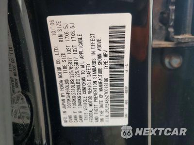 Zdjęcie 13 z 13 samochodu: 2007 HONDA CR-V EX VIN:JHLRE48527C018186 - miniatura