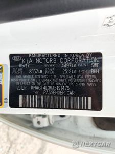 Zdjęcie 13 z 13 samochodu: 2018 KIA OPTIMA LX VIN:KNAGT4L36J5191475 - miniatura