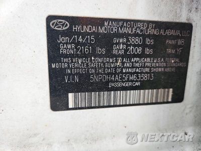 Zdjęcie 12 z 12 samochodu: 2015 HYUNDAI ELANTRA SE VIN:5NPDH4AE5FH633813 - miniatura