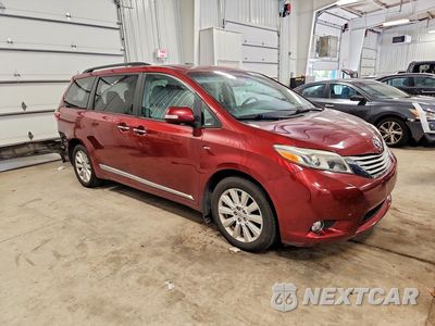 Czwarte zdjęcie samochodu z boku: 2017 TOYOTA SIENNA LIMITED PREMIUM 7-PASSENGER VIN:5TDDZ3DC2HS166770 - miniatura