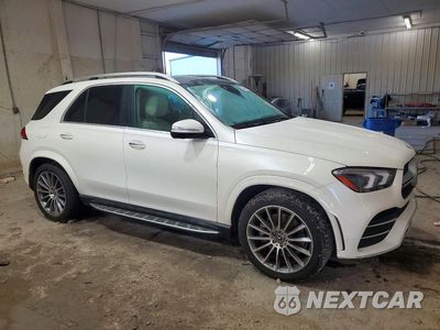 Czwarte zdjęcie samochodu z boku: 2021 MERCEDES-BENZ GLE 450 4MATIC VIN:4JGFB5KBXMA548857 - miniatura
