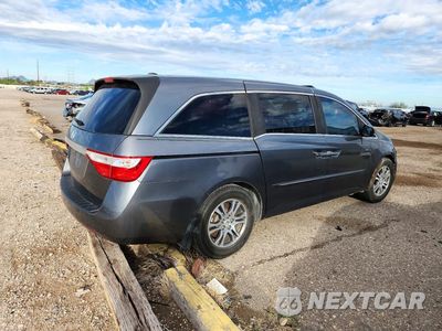 Trzecie zdjęcie samochodu z tyłu: 2013 HONDA ODYSSEY EXL VIN:5FNRL5H64DB060570 - miniatura