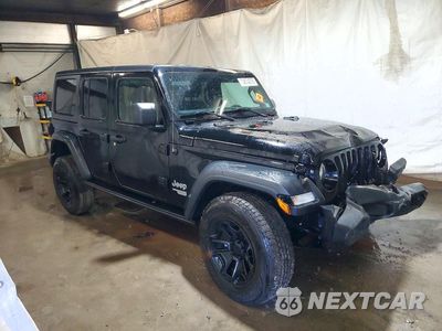 Czwarte zdjęcie samochodu z boku: 2019 JEEP WRANGLER UNLIMITED SPORT VIN:1C4HJXDGXKW548328 - miniatura