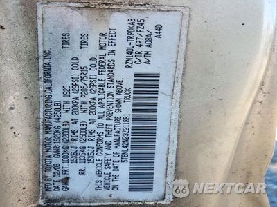 Zdjęcie 12 z 12 samochodu: 2003 TOYOTA TACOMA BASE VIN:5TENL42N23Z211881 - miniatura