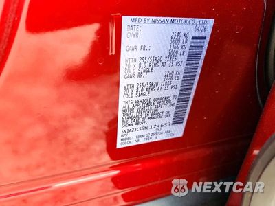 Zdjęcie 12 z 12 samochodu: 2026 NISSAN MURANO SL VIN:5N1AZ3CS6TC124653 - miniatura