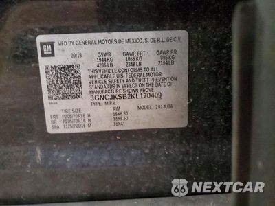 Zdjęcie 13 z 13 samochodu: 2019 CHEVROLET TRAX LS VIN:3GNCJKSB2KL170409 - miniatura