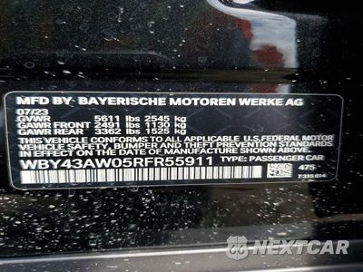Zdjęcie 12 z 12 samochodu: 2024 BMW I4 EDRIVE 35 VIN:WBY43AW05RFR55911 - miniatura