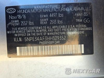 Zdjęcie 12 z 12 samochodu: 2017 HYUNDAI SONATA SPORT VIN:5NPE34AF3HH529352 - miniatura