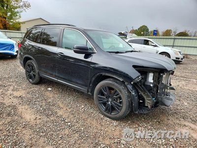 Czwarte zdjęcie samochodu z boku: 2021 HONDA PILOT SE VIN:5FNYF6H21MB093824 - miniatura