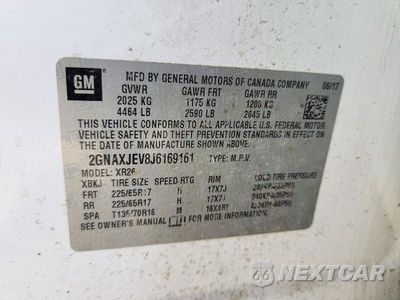 Zdjęcie 12 z 12 samochodu: 2018 CHEVROLET EQUINOX LT VIN:2GNAXJEV8J6169161 - miniatura