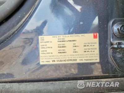Zdjęcie 12 z 12 samochodu: 2014 TESLA MODEL S VIN:5YJSA1H21EFP63932 - miniatura