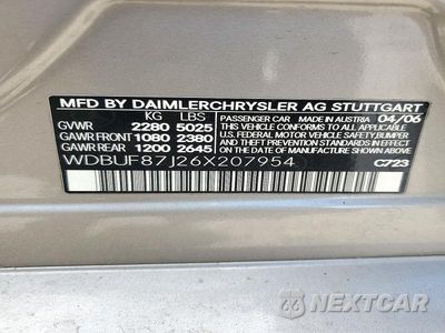 Zdjęcie 12 z 12 samochodu: 2006 MERCEDES-BENZ E 350 4MATIC VIN:WDBUF87J26X207954 - miniatura