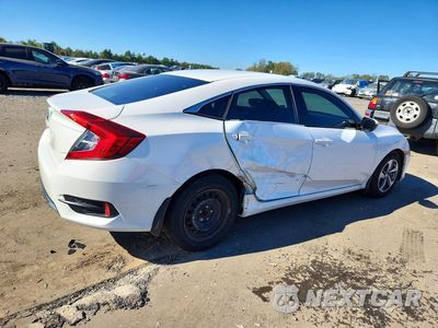 Trzecie zdjęcie samochodu z tyłu: 2019 HONDA CIVIC LX VIN:2HGFC2F66KH553261 - miniatura