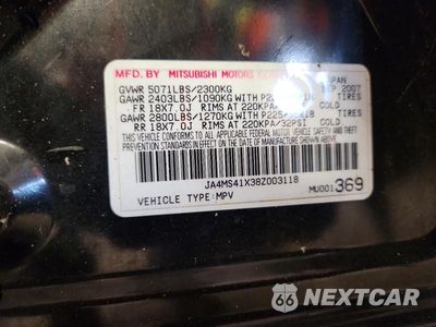 Zdjęcie 13 z 13 samochodu: 2008 MITSUBISHI OUTLANDER XLS VIN:JA4MS41X38Z003118 - miniatura