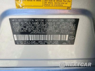 Zdjęcie 13 z 13 samochodu: 2006 LEXUS GS 300 VIN:JTHCH96S860006672 - miniatura