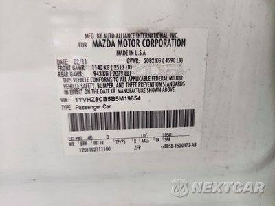 Zdjęcie 12 z 12 samochodu: 2011 MAZDA 6 S VIN:1YVHZ8CB5B5M19854 - miniatura