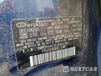 Zdjęcie 12 z 12 samochodu: 2014 HYUNDAI ELANTRA SE VIN:KMHDH4AE2EU062782 - miniatura