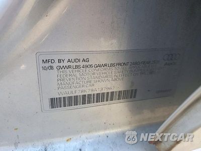 Zdjęcie 12 z 12 samochodu: 2009 AUDI A4 2.0T QUATTRO VIN:WAULF78K79A137967 - miniatura