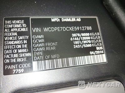 Zdjęcie 13 z 13 samochodu: 2014 FREIGHTLINER SPRINTER 2500 VIN:WCDPE7DCXE5912788 - miniatura