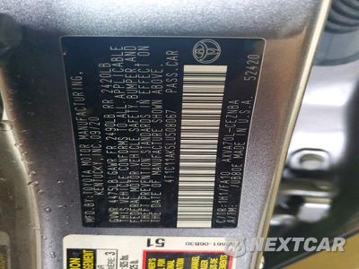 Zdjęcie 12 z 12 samochodu: 2020 TOYOTA CAMRY LE VIN:4T1C11AK5LU508067 - miniatura