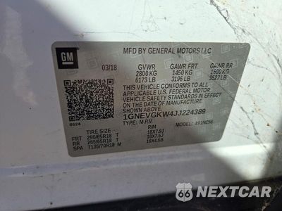Zdjęcie 13 z 13 samochodu: 2018 CHEVROLET TRAVERSE LT VIN:1GNEVGKW4JJ224389 - miniatura